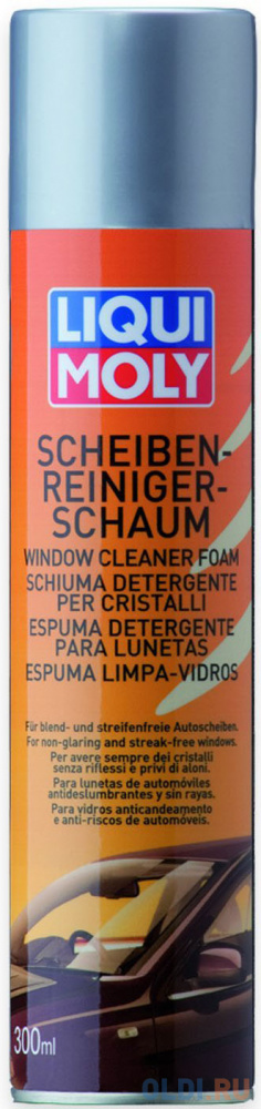 Очиститель стекол LiquiMoly Scheiben-Reiniger-Schaum 1512 очиститель наружной поверхности радиатора liquimoly kuhler aussenreiniger 3959