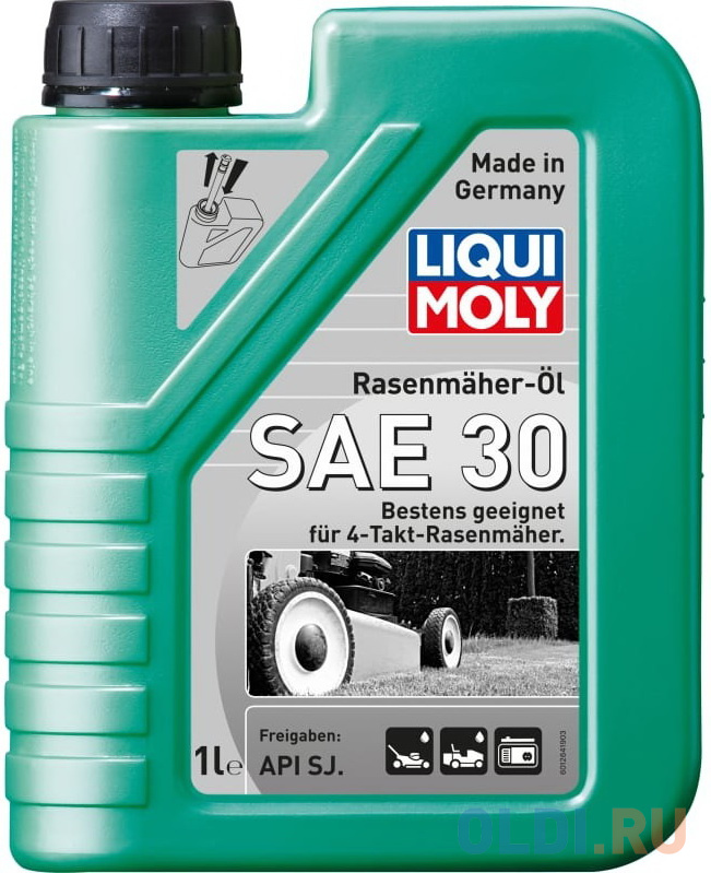 Минеральное моторное масло LiquiMoly Rasenmaher-Oil 30 нс синтетическое моторное масло liquimoly molygen new generation 0w20 4 л 21357