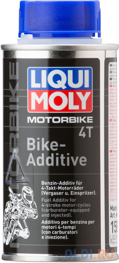 Присадка для очистки топливной системы LiquiMoly 4-тактных двигателей Motorbike 4T-Bike-Additiv 1581 бандаж для ремонта системы выхлопа liquimoly auspuff bandage gebrauchsfertig 3344