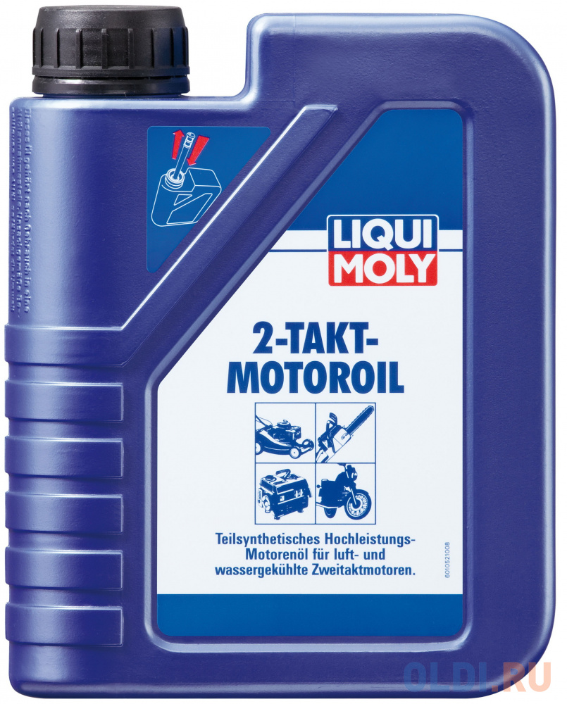 1052 LiquiMoly П/с.мот.масло д/2-т.двиг. 2-Takt-Motoroil  TC (1л) масло моторное полусинтетическое для 2 тактных двигателей liqui moly 2 takt motoroil 1л 3958