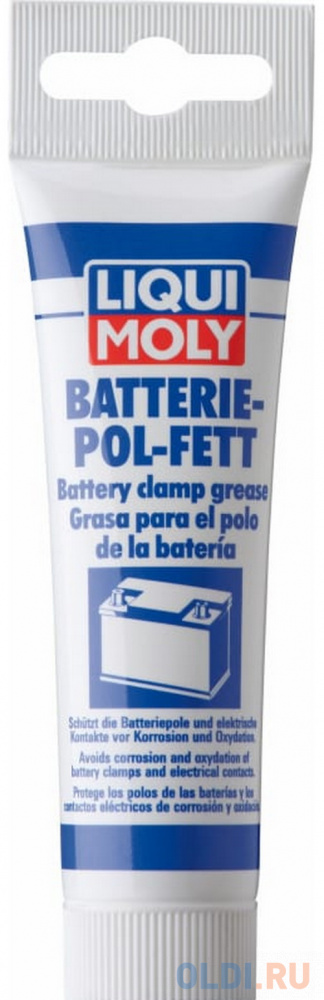 3140 LiquiMoly Смазка д/электроконтактов Batterie-Pol-Fett (0,05кг) смазка автомобильная gazpromneft литол 24 дой пак 100 г