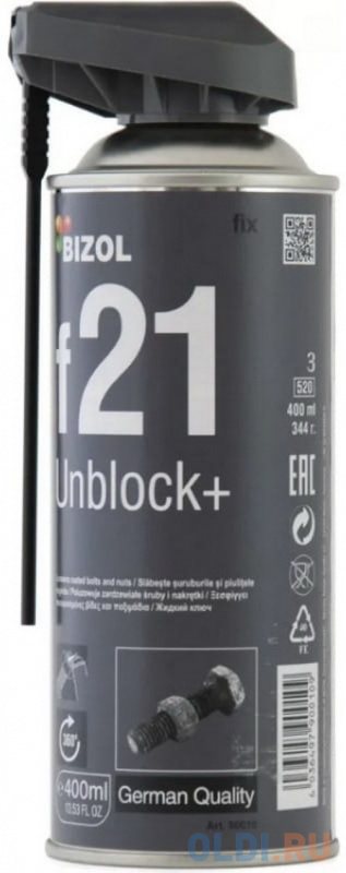 

90010 BIZOL Жидкий ключ Unblock+ f21 (0,4л)