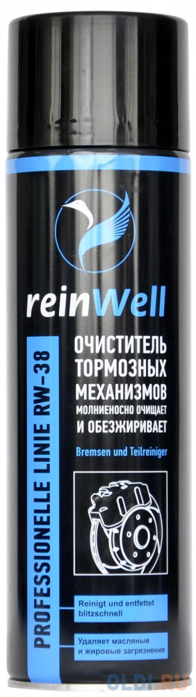 3239 ReinWell Очист. торм. механизмов RW-38 (0,5л) 4066 liquimoly очист дмрв luftmassensensor rein 0 2л