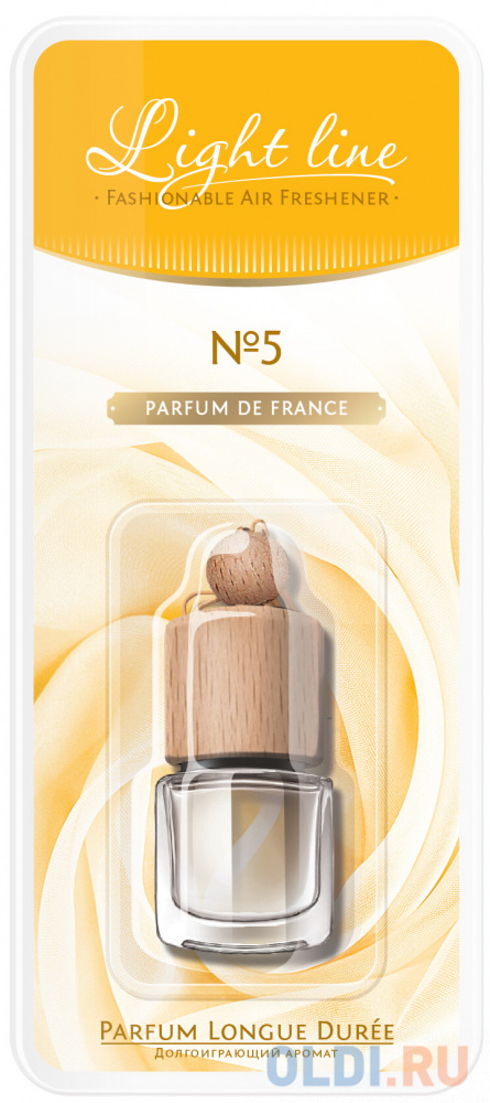 27468N RUSEFF Ароматизатор подвесной  жидкостный PARFUM DE FRANCE Number Five (0,005л) davidoff cool water parfum 50