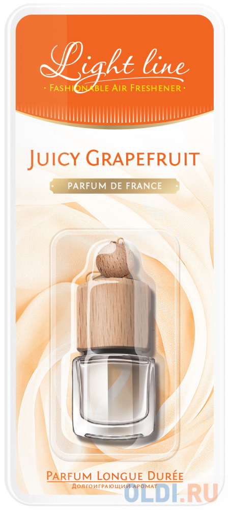 27482N RUSEFF Ароматизатор подвесной  жидкостный PARFUM DE FRANCE Juicy Grapefruit (0,005л) ароматизатор подвесной tensy гламур tb 24 6 мл