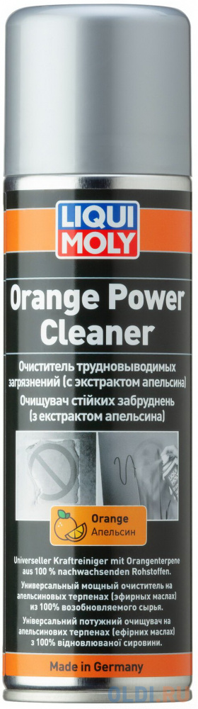 39044 LiquiMoly Очист. трудновывод. загряз. (с экстр. апельсина) Orange Power Cleaner (0,3л) - фото 1
