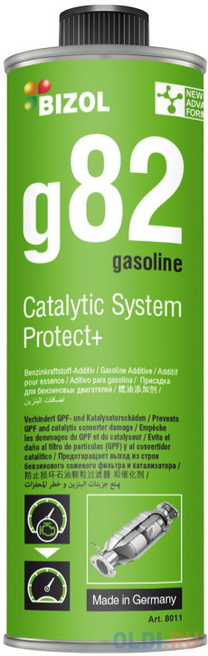 

8011 BIZOL Присадка для защиты катализатора Catalytic System Protect+ g82 (0,25л)