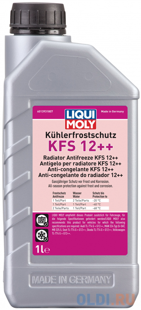 21134 LiquiMoly Антифриз-конц. Kuhlerfrostschutz KFS 12++ (1л)