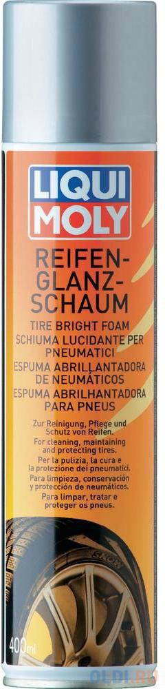 Пена для ухода за покрышками LiquiMoly Reifen-Glanz-Schaum 1609 полироль для хромированных поверхностей liquimoly chrom glanz creme 1529