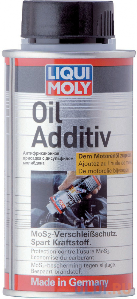 Присадка в моторное масло LiquiMoly Oil Additiv с дисульфидом молибдена (антифрикционная) 3901 присадка для очистки топливной системы liquimoly 4 тактных двигателей motorbike 4t bike additiv 1581
