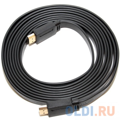 

Кабель HDMI 1м 5bites APC-185-001 плоский черный