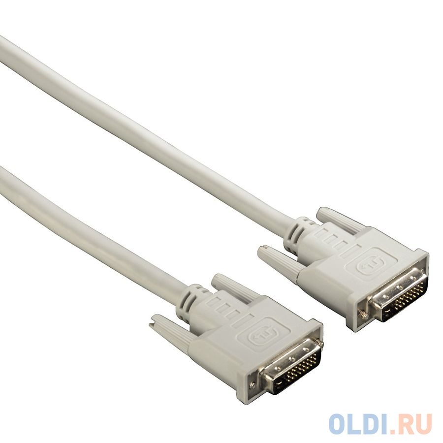 

Кабель DVI 1.8м HAMA H-20156 круглый белый 00020156