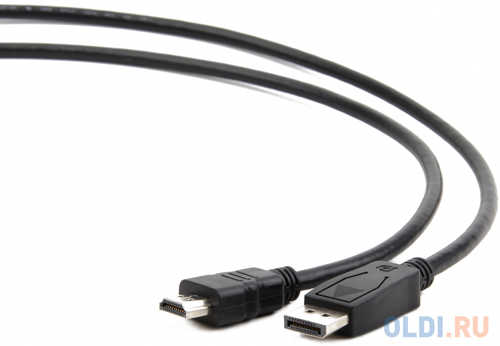 Кабель HDMI DisplayPort 1.8м Bion BXP-CC-DP-HDMI-018 круглый черный кабель hdmi displayport 1 8м bion bxp cc dp hdmi 018 круглый