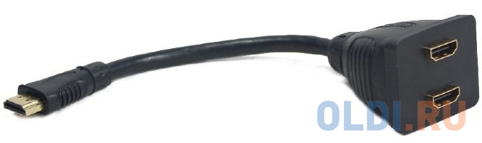 Кабель HDMI Cablexpert DSP-2PH4-002 круглый черный кабель hdmi 15м cablexpert ccf2 hdmi4 15m круглый