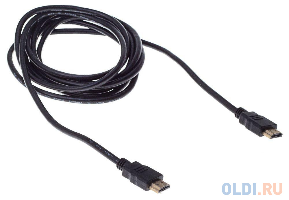 Кабель аудио-видео Buro HDMI 2.0 HDMI (m)/HDMI (m) 1.8м. феррит.кольца Позолоченные контакты черный (BHP RET HDMI18-2) - фото 1
