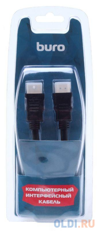 Кабель аудио-видео Buro HDMI 2.0 HDMI (m)/HDMI (m) 1.8м. феррит.кольца Позолоченные контакты черный (BHP RET HDMI18-2) - фото 5