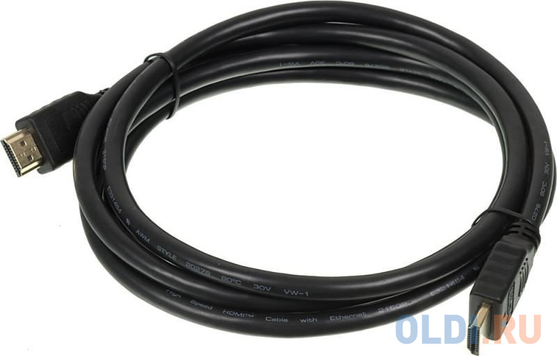 кабель hdmi microhdmi oxion 4k v2 0 1 8 м Кабель HDMI 2м BURO BHP HDMI 2.0 плоский черный