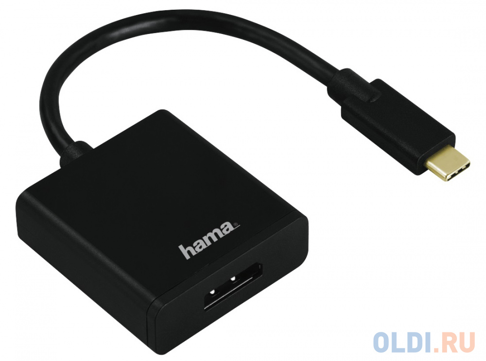 

Переходник DisplayPort 0.1м HAMA 135725 круглый черный