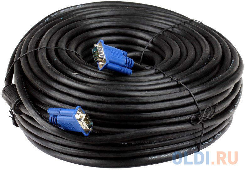 

Кабель VGA 50м VCOM Telecom VVG6448-50M круглый черный