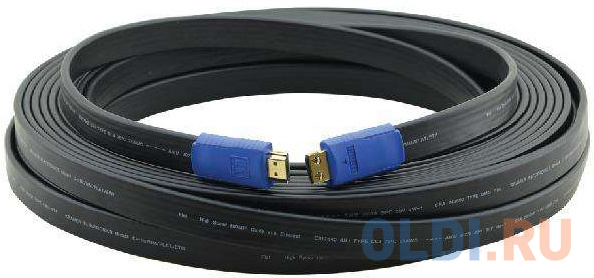 Кабель HDMI 10м Kramer C-HM/HM/FLAT/ETH-35 плоский черный 97-01014035