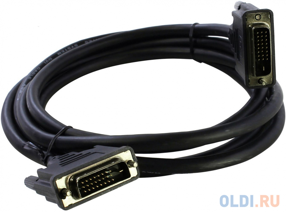 Кабель DVI 2м 5bites APC-099-020 круглый черный кабель miniusb 1м 5bites круглый