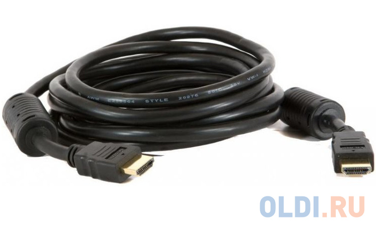 Кабель HDMI 7.5м 5bites APC-014-075 круглый черный кабель miniusb 1м 5bites круглый
