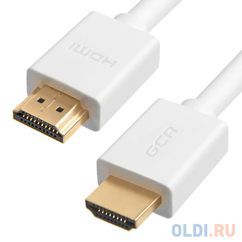 Кабель HDMI 5м Green Connection GCR-HM761-5.0m круглый белый