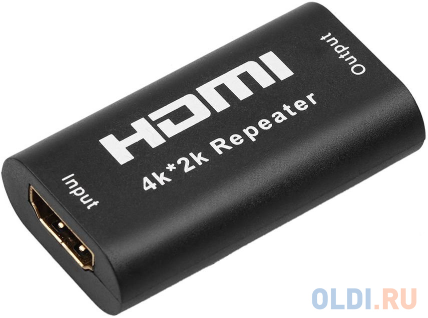 Переходник HDMI Green Connection Greenline черный GCR-40265 - фото 1