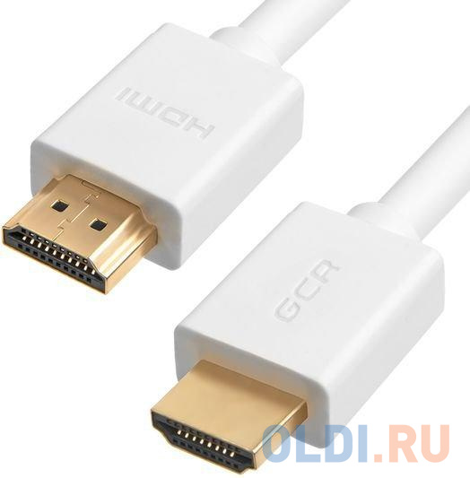 

Greenconnect Кабель 1.5m HDMI 2.0, белый, HDR 4:2:2, Ultra HD, 4K 60 fps 60Hz/5K*30Hz, 3D, AUDIO, 18.0 Гбит/с, 28/28 AWG, 3 X экран / 33-050568 / Gree