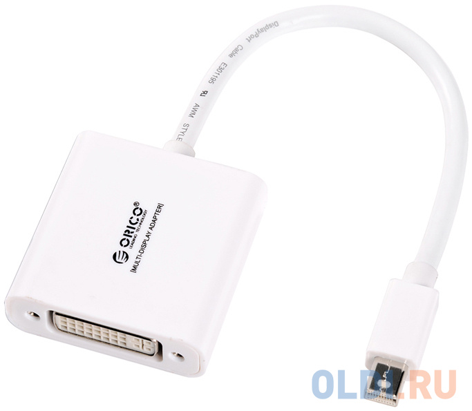 

Переходник DVI Orico DMP3D-WH круглый белый