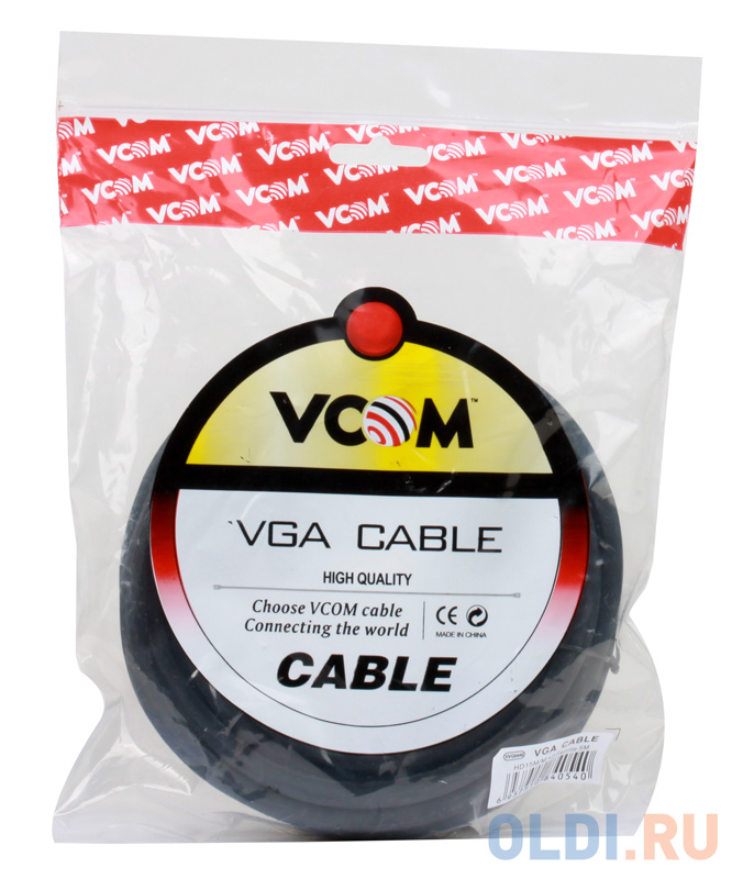 Кабель монитор-SVGA card (15M-15M) 5.0м 2 фильтра VCOM VVG6448-5M Кабель монитор-SVGA card (15M-15M) 5.0м 2 фильтра VCOM VVG6448-5M фото