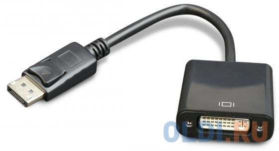 Переходник DisplayPort - DVI Cablexpert A-DPM-DVIF-002, 20M/19F, 10см, черный, пакет переходник displayport vga cablexpert a dpm vgaf 02 20m 15f кабель 15см пакет