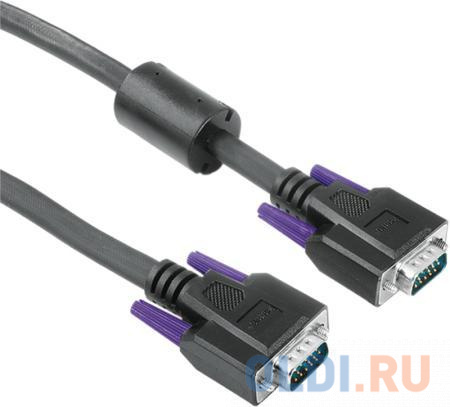

Кабель Hama VGA мониторный 15p/15p (m-m), 1.8 м, серый, H-20185