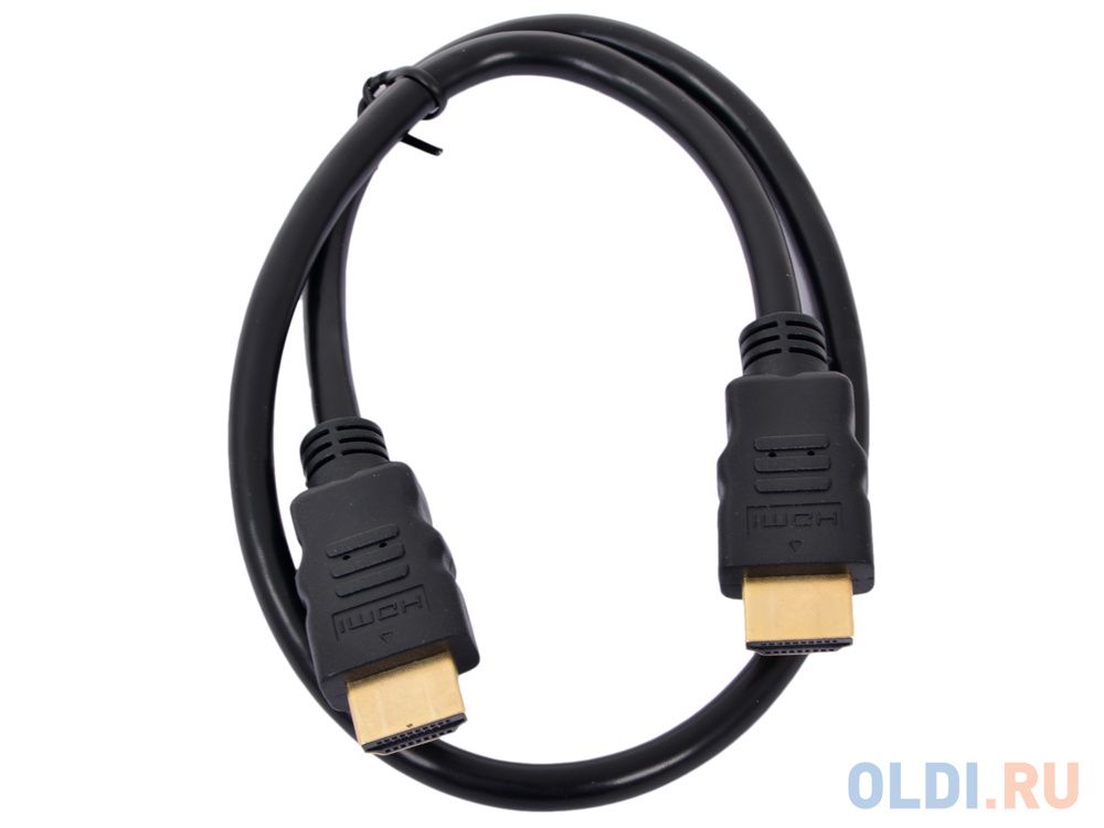 Кабель HDMI Gembird/Cablexpert, 0.5м, v2.0, 19M/19M, черный, позол.разъемы, экран, пак CC-HDMI4-0.5M кабель hdmi gembird cablexpert 10м v2 0 19m 19m позол разъемы экран пакет cc hdmi4 10m