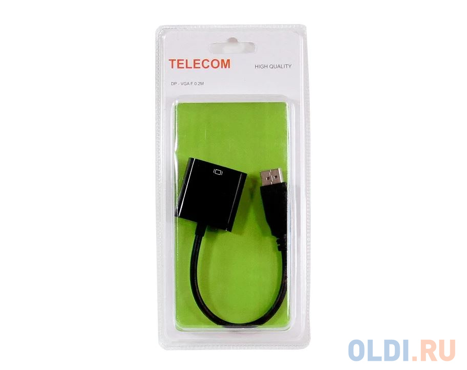 Переходник DisplayPort VCOM Telecom TA552 круглый черный Переходник DisplayPort VCOM Telecom TA552 круглый черный фото