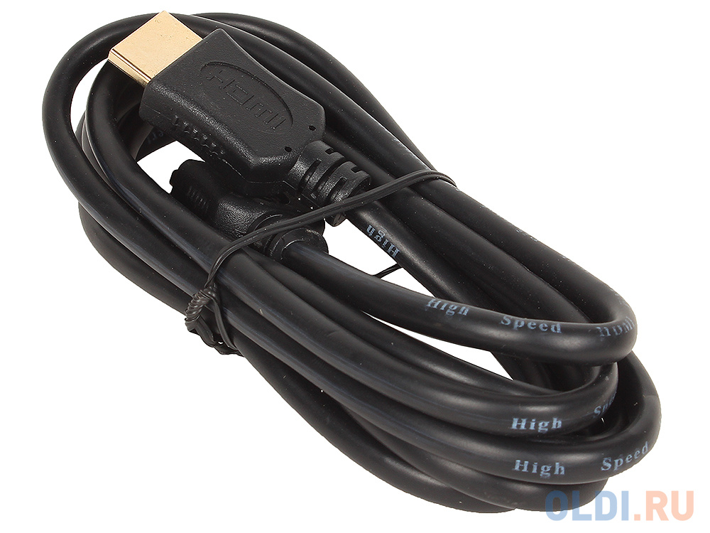 Кабель HDMI Gembird/Cablexpert, 1.8м, v1.4, 19M/19M, серия Light, черный, позол.разъемы,