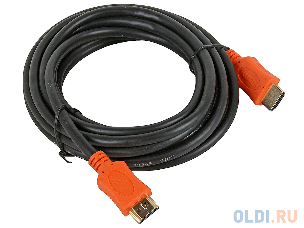 Кабель HDMI Gembird/Cablexpert, 4.5м, v1.4, 19M/19M, серия Light, черный, позол.разъемы CC-HDMI4L-15 - фото 1