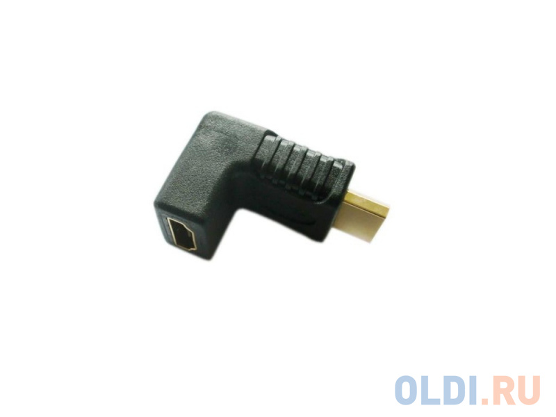 Переходник HDMI (M)  -- HDMI (F) угловой 90° VCOM  CA320 - фото 2