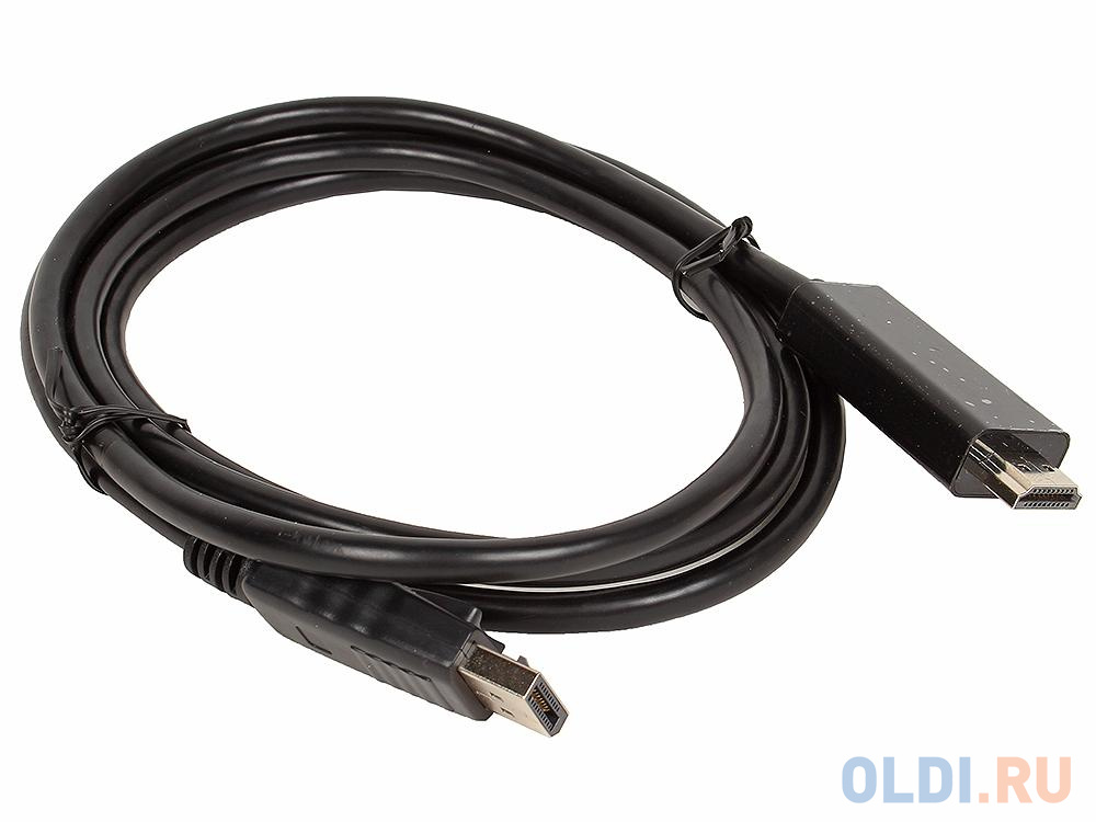 Кабель-переходник DisplayPort M - HDMI M 1.8m Telecom [TA494] кабель ups устройство 220v iec 320 c13 c14 1 8м 3g0 75mm медь telecom te001 cu0 75 1 8m