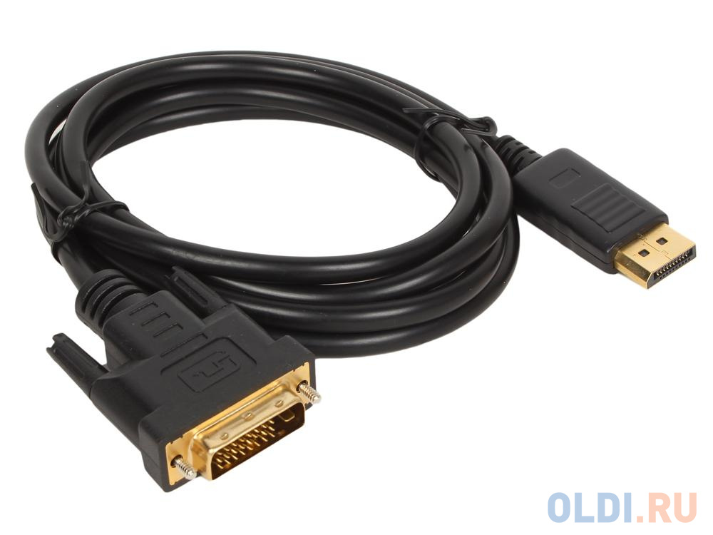 Кабель-переходник DisplayPort---DVI_M/M 1,8м Telecom  <TA668-1.8M кабель переходник vcom displayport m vga f 0 15м cg603
