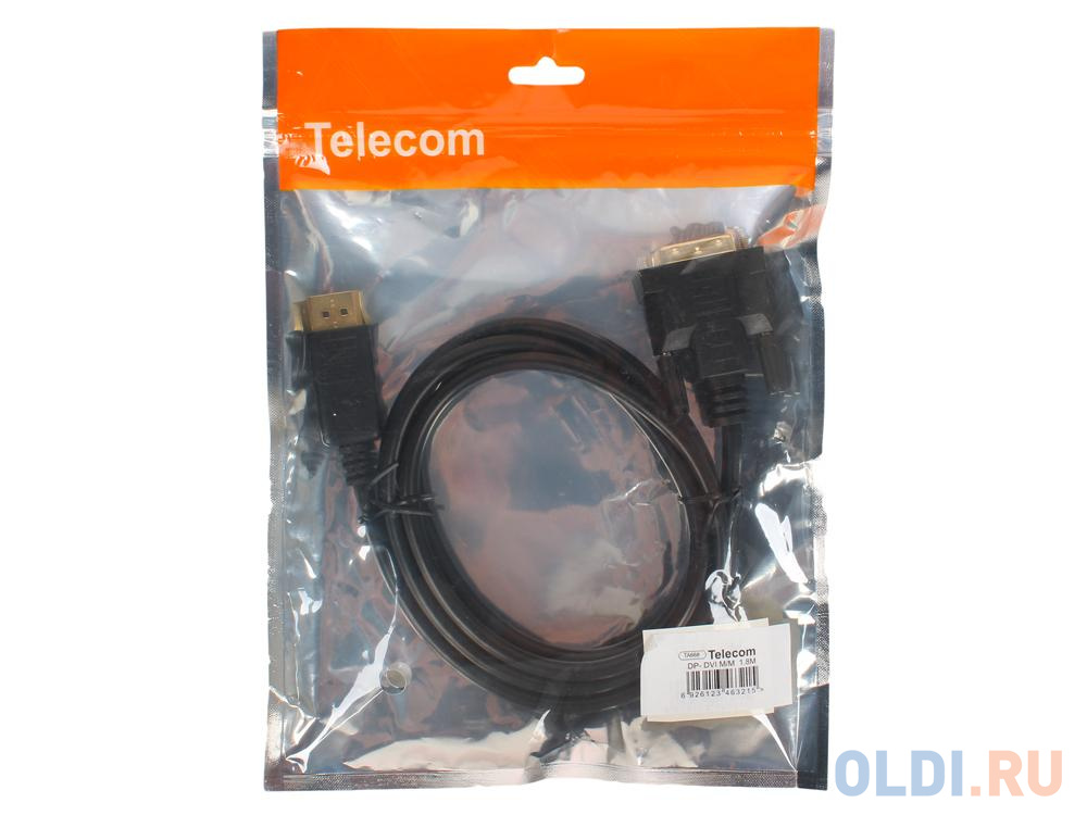 Кабель-переходник DisplayPort---DVI_M/M 1,8м Telecom  <TA668-1.8M - фото 2