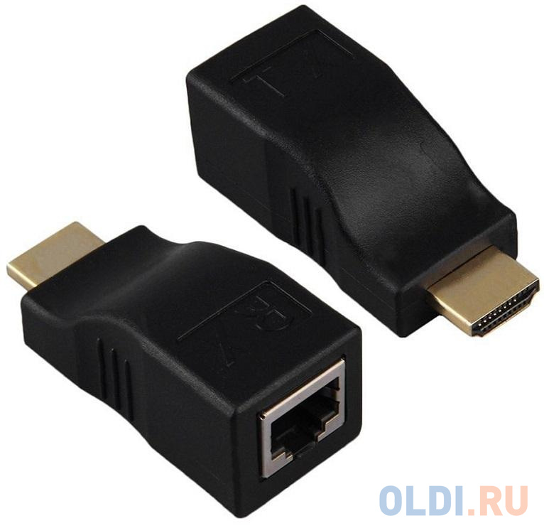HDMI extender Orient VE042, удлинитель до 30 м по витой паре, FHD 1080p/3D (Ultra HD 4K до 5-6 м), HDCP, подключается 1 кабель UTP Cat5e/6, не требует pair hdmi compatible to dual rj45 by cat5e cat6 utp lan ethernet balun extender repeater full hd 1080p 30m for ps3 stb hd dvd