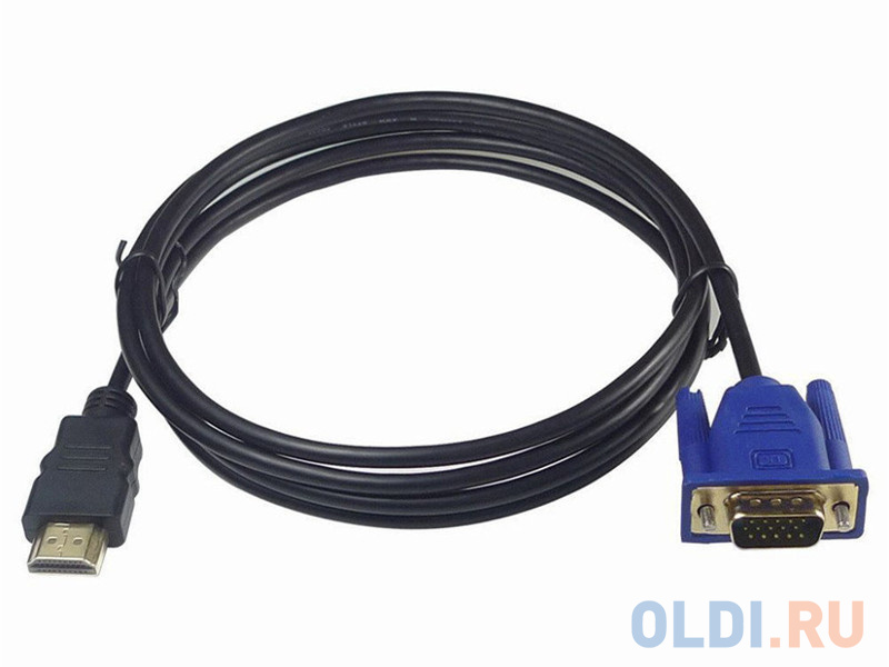 Кабель-переходник HDMI -- VGA_M/M 1,8м Telecom <TA670-1.8M кабель переходник hdmi m vga f telecom [ta558]