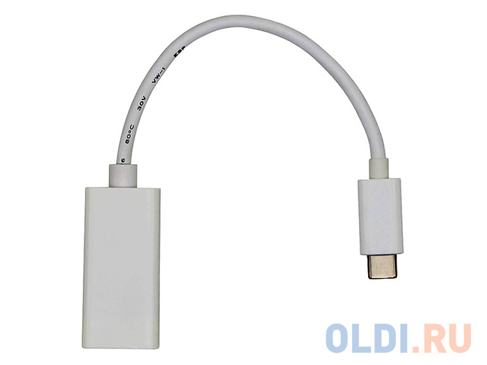 Кабель-адаптер USB 3.1 Type-Cm -- DP(f) 3840x2160@30Hz, 10Gbps , 0,15m VCOM <CU422 CU422M - фото 2