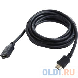 

Удлинитель кабеля HDMI Cablexpert, 3.0м, v2.0, 19M/19F, черный, позол. разъемы, экран CC-HDMI4X-10