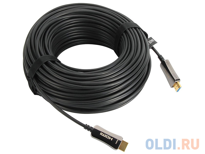 Активный оптический кабель HDMI 19M/M,ver. 2.0, 4K@60 Hz 20m VCOM <D3742A-20M> кабель hdmi hdmi угловой коннектор 90град 3м 2 0v vcom cg523 3m