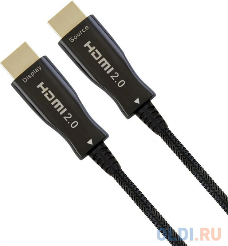 

Кабель HDMI Gembird CCBP-HDMI-AOC-100M круглый черный 100м