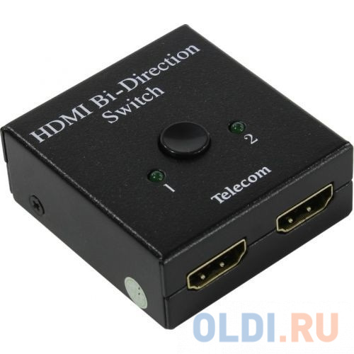 Разветвитель HDMI 2--1, переключатель HDMI 1--2, двунаправленный , Telecom <TTS5015 usb разветвитель defender quadro infix usb2 0 4 порта 83504
