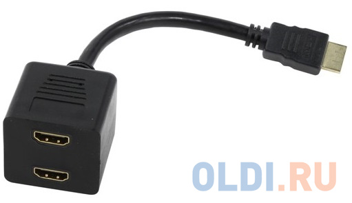 

Переходник HDMI (M)-2xHDMI (F) Telecom HDMI-M --> 2X-HDMI-F ТА653 0.2м