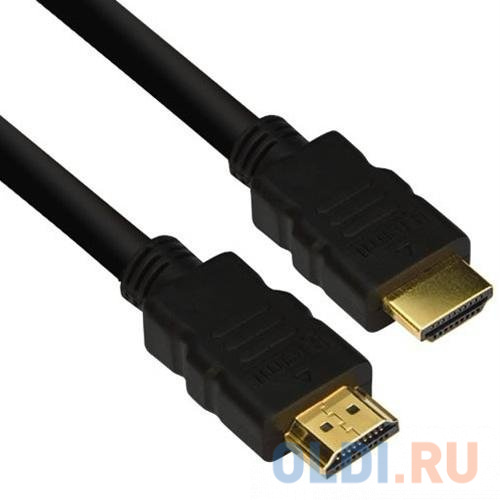 Кабель HDMI 1.8м AOpen ACG711D-1.8M круглый черный кабель hdmi 19m m ver 2 0 1м белый aopen acg711w 1m